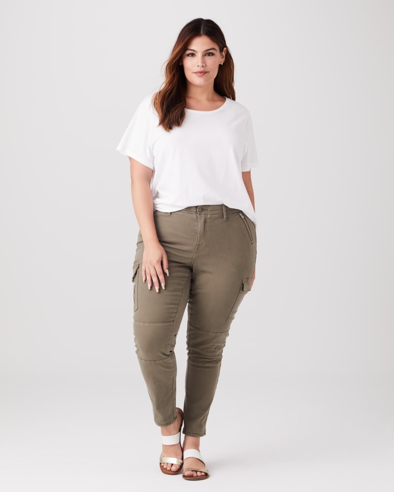 Plus size skinny cargo pants hotsell
